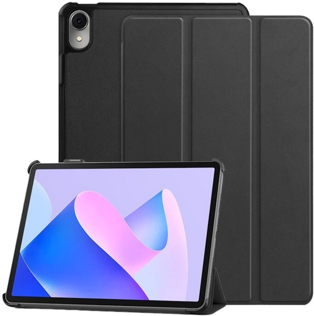 Etui z klapką iLike Tri-Fold Eco-Leather Stand Case do Samsung Galaxy Tab S6 Lite 10.4'' Black (ILK-TRC-S8-BK) - obraz 1