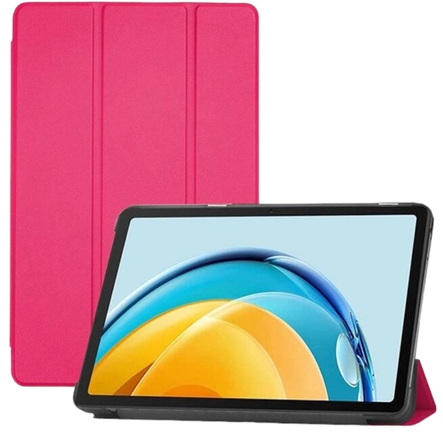 Чохол-книжка iLike Tri-Fold Eco-Leather Stand Case для Samsung Galaxy Tab S8 Plus 12.4'' Coral Pink (ILK-TRC-S9-CP) - зображення 1
