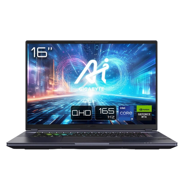 Ноутбук AORUS 16 QHD 165Hz, Intel i9-14900HX, 32GB, F2TB, NVD4070-8, W11, черный - изображение 2