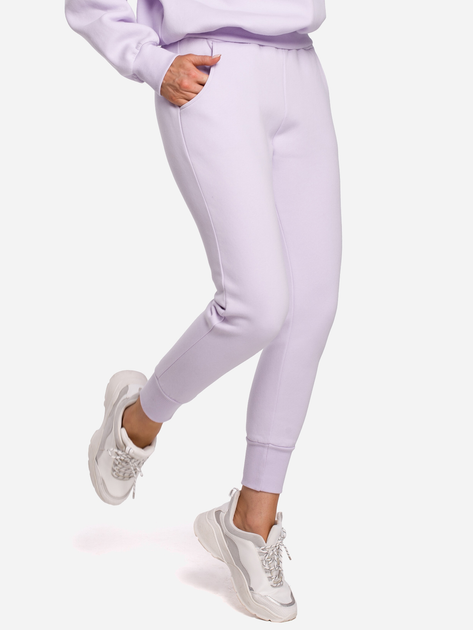 Спортивні штани жіночі Made Of Emotion M535 2XL Бузкові (5903068491450) - зображення 1
