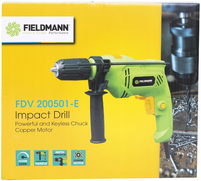 Wiertarka udarowa Fieldmann 500 W FDV200501-E (8590669262502) - obraz 5
