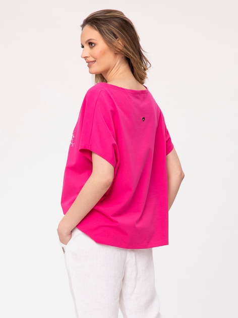Koszulka damska bawełniana Look Made With Love Inca 114 L/XL Różowa (5903999304461) - obraz 2