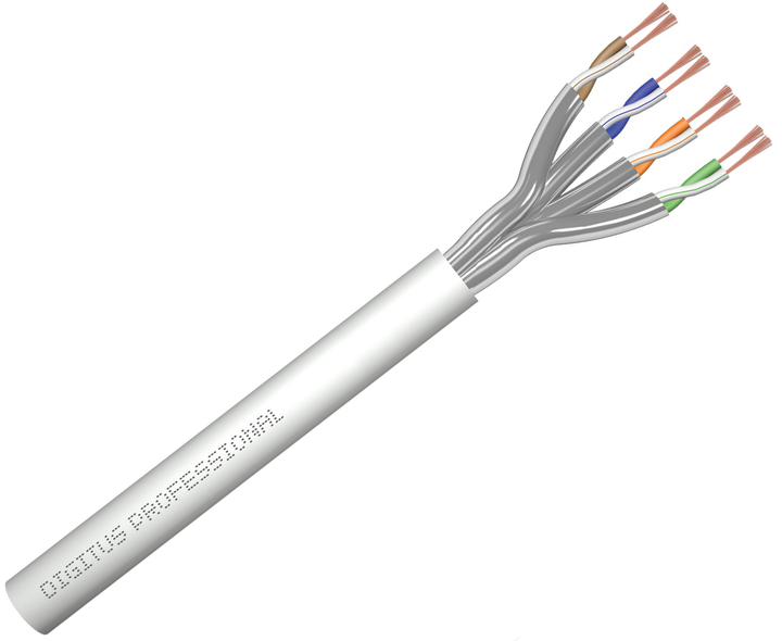 Кабель Digitus Cat 6a U-FTP AWG 27/7 LSZH 305 м Grey (DK-1623-A-P-305) - зображення 1