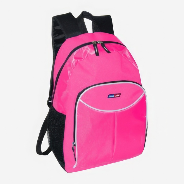 Рюкзак жіночий тканинний вміщує формат А4 Semi Line 3286-5 Рожевий/Чорний (5902845328651) - зображення 1
