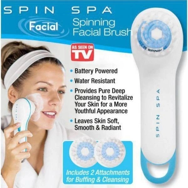 Щетка массажная Spin Spa NJ-158 для лица, очищающее средство, электрическая щётка (NJ-158) - изображение 6