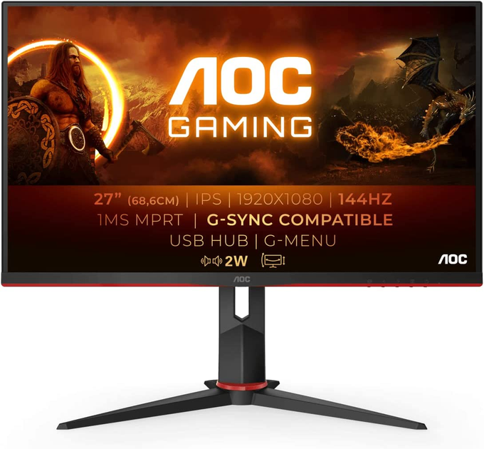 Монитор 27" AOC Gaming 27G2U Full HD IPS 144 Гц g1 – фото, отзывы ...