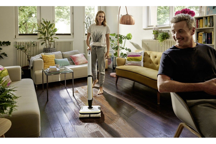 Підлогомийна машина Karcher FC 7 Cordless, вода -0.4л, автон. робота до 45хв, вага-4.3кг, срібний - изображение 4