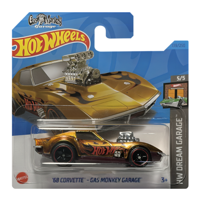 Машинка Базовая Hot Wheels '68 Corvette - Gas Monkey Garage Super