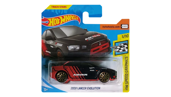 ミニカー Hot Wheels OGC Splitback 2008 Машинка Базовая Hot Wheels 2008 Lancer Evolution Speed Graphics 1