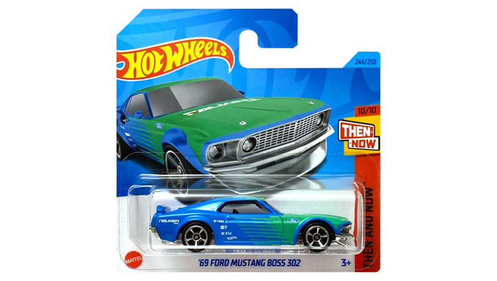 Машинка Базова Hot Wheels '69 Ford Mustang Boss 302 Falken Then