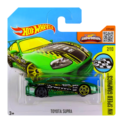Машинка Базовая Hot Wheels Toyota Supra Speed Graphics 1:64 DHR73