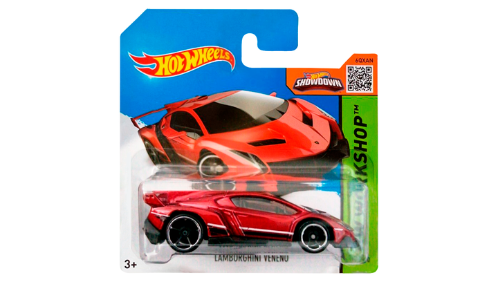 Машинка Базовая Hot Wheels Lamborghini Veneno Workshop 1:64 CFH84