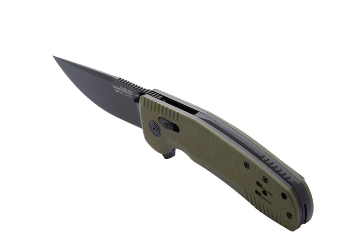 Розкладний ніж SOG TAC XR, OD Green/Straight Edge (SOG 12-38-02--41) - зображення 1