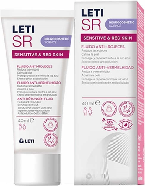 Fluid do twarzy Leti Sr Anti-Redness 40 ml (8431166260632) - obraz 1