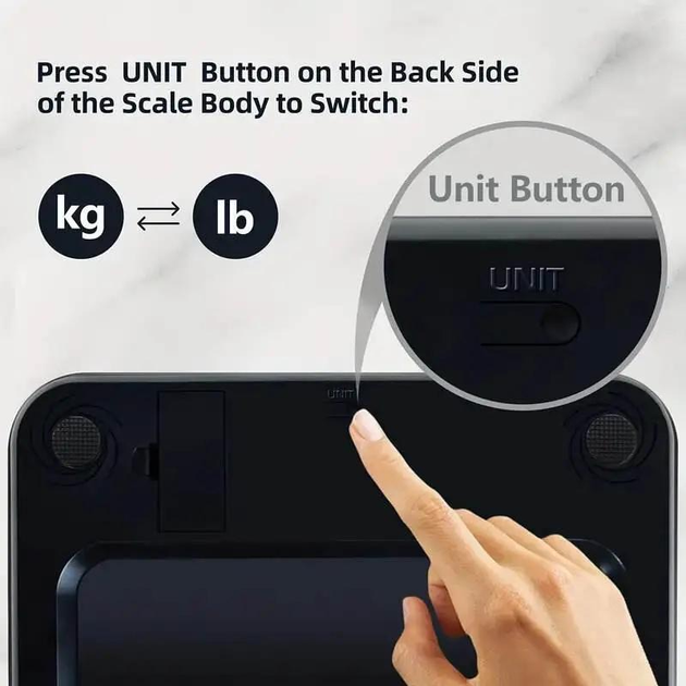 Смарт ваги Proove підлогові з Bluetooth скляні сенсорні Balance Lite (SLBL00010008 blue) - зображення 7