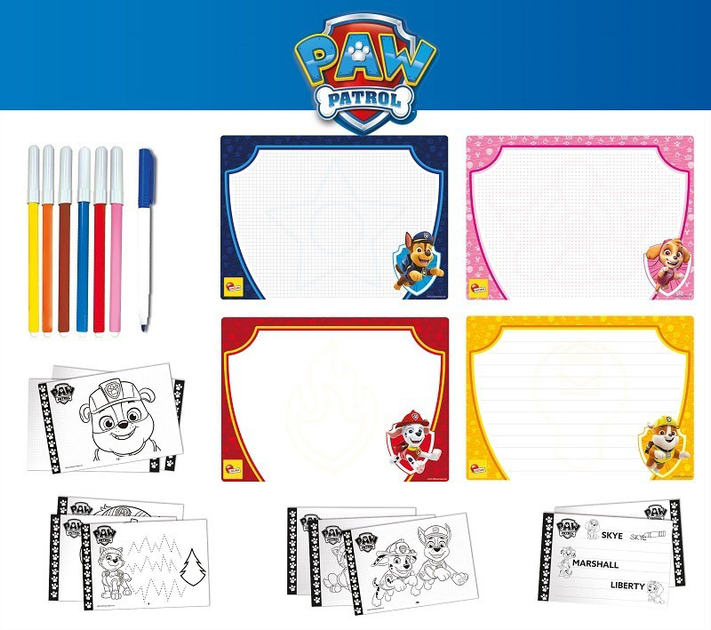 Набір для малювання Lisciani Drawing School Paw Patrol (8008324103317) - зображення 3