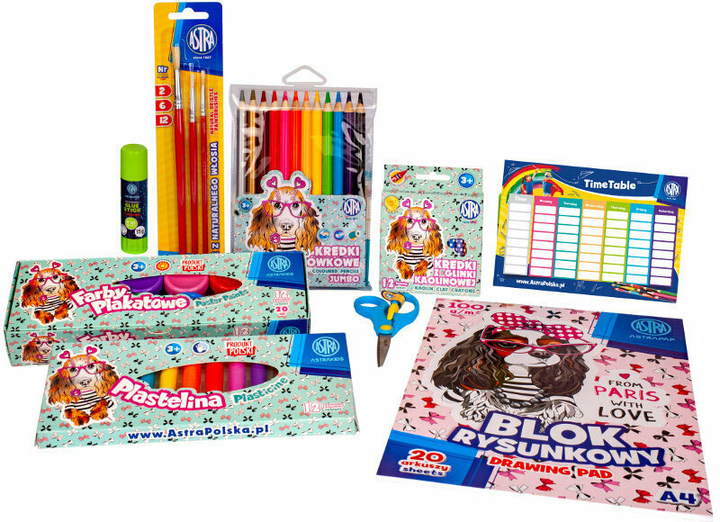 Художній набір Astra Dogs S School Stationery (5901137167541) - зображення 1