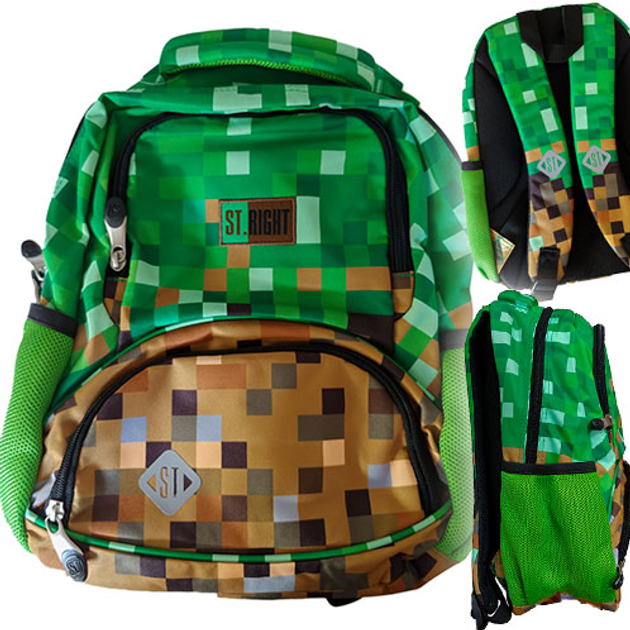 Plecak dziecięcy St.Right Minecraft (5903235653773) - obraz 3