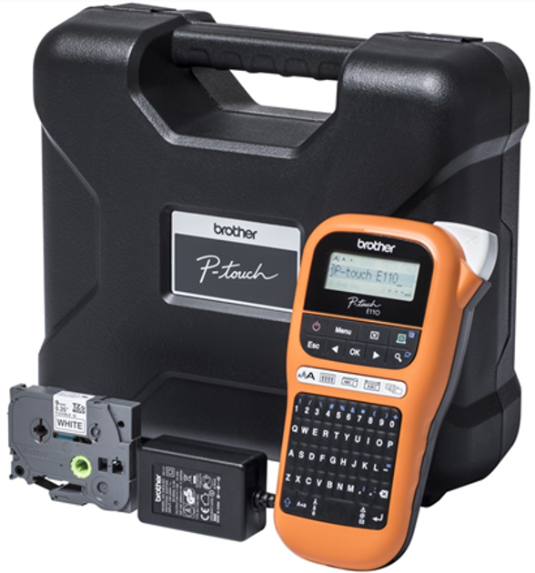 Принтер етикеток Brother PT-E110VP (PTE110VPZW1) - зображення 3