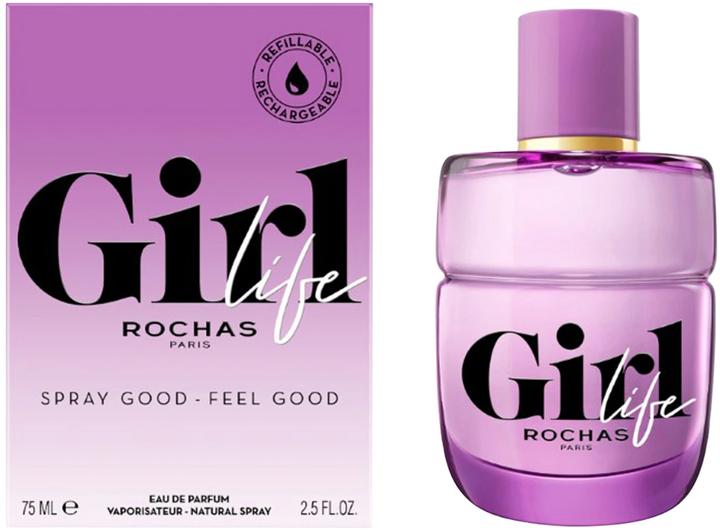 Woda perfumowana damska Rochas Girl Life 75 ml (3386460137362) - obraz 1