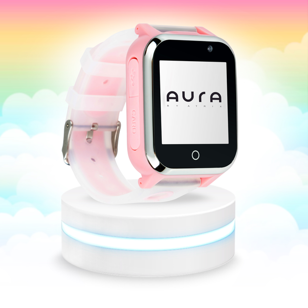 Детские телефон-часы Aura A100 Tracker/Wi-Fi Pink (AUR-A100-P) - изображение 3