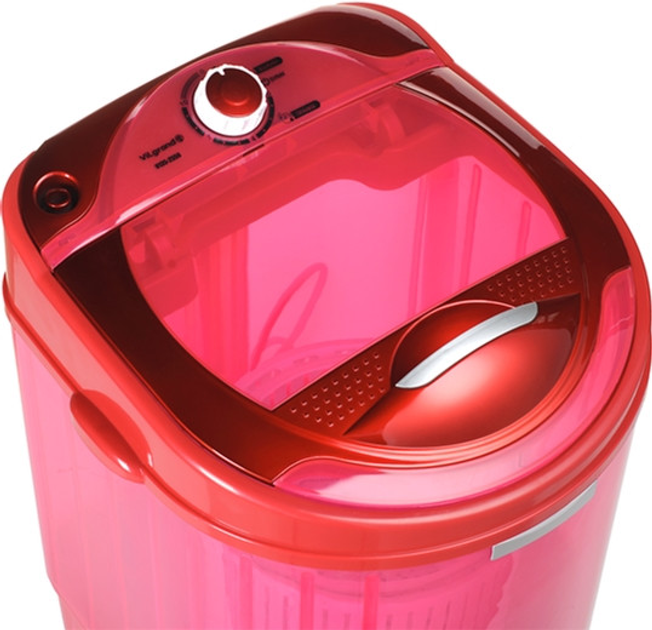Пральна машина напівавтомат ViLgrand V135-2550 Red - зображення 4