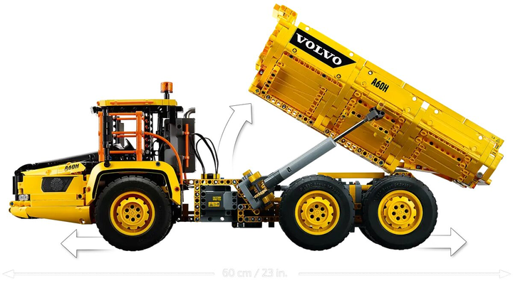 Конструктор LEGO Technic Шарнірний самоскид Volvo 6x6 2193 деталі (42114) - зображення 7