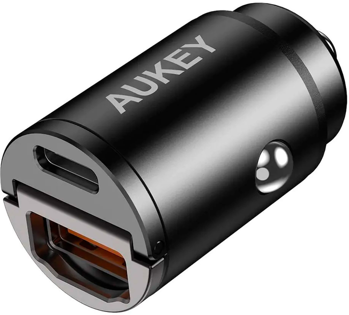 Ładowarka samochodowa AUKEY CC-A3 Mini 30W 6A 2 x USB Black - obraz 1