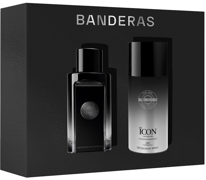 Zestaw męski Antonio Banderas The Icon The Perfume Woda perfumowana 100 ml + Dezodorant 150 ml (8411061074657) - obraz 1