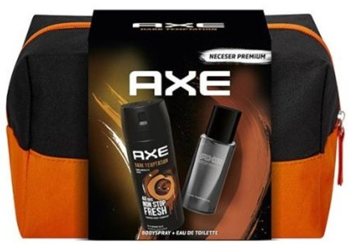 Набір для чоловіків Axe Dark Temptation Duo Routine Туалетна вода 100 мл + Спрей для тіла 150 мл (8720182750075) - зображення 2