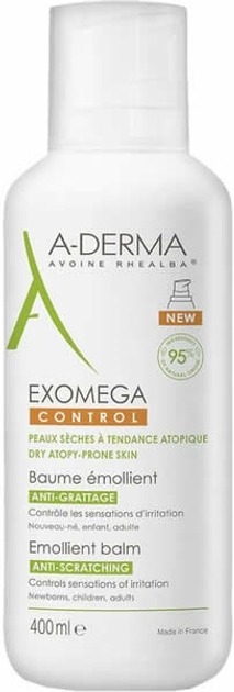 Zmiękczający krem do ciała i twarzy A-Derma Exomega Control 400 ml (3282779387255) - obraz 1