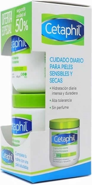 Крем для тіла Cetaphil Moisturizing Cream 2 x 453 г (8430351001418) - зображення 1