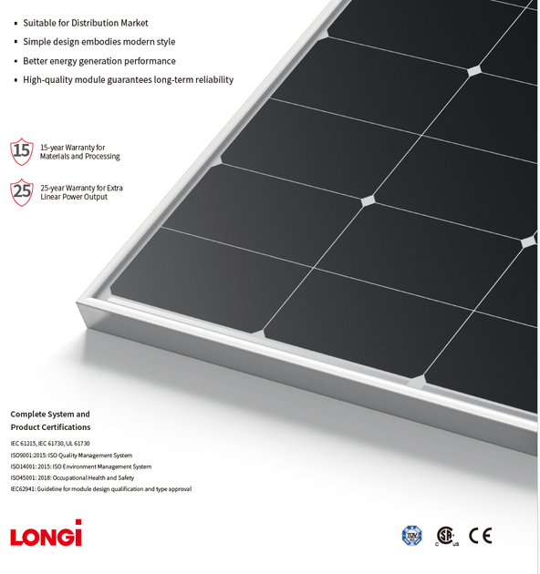 Сонячна батарея Longi Solar LR5-72HTH-565M - зображення 3