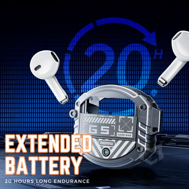 Бездротові навушники Remax GameBuds G5 (Bluetooth 5.3, 300 мАг, silver) - Фото 3 Бездротові навушники Remax GameBuds G5 (Bluetooth 5.3, 300 мАг, silver) - зображення 3
