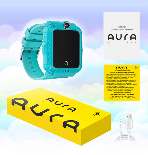 Детские телефон-часы с видеозвонком Aura A400 4G Tracker/Wi-Fi Green (AUR-A400-G) - изображение 5