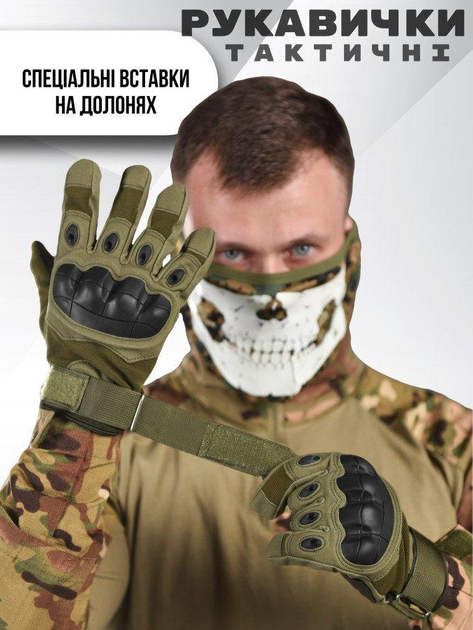 Тактические перчатки stendboy haki XL - изображение 1