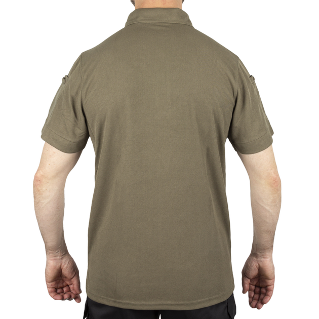 Футболка Поло тактична Sturm Mil-Tec TACTICAL QUICK DRY POLOSHIRT Olive L (10961001) - зображення 2