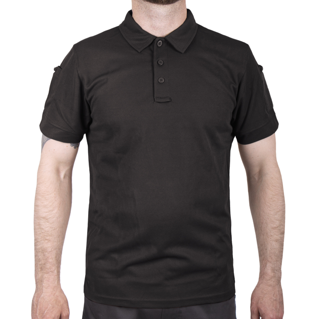 Футболка Поло тактична Sturm Mil-Tec TACTICAL QUICK DRY POLOSHIRT Black XL (10961002) - зображення 1