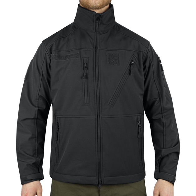 Куртка демісезонна софтшелл Sturm Mil-Tec SOFTSHELL JACKET SCU Black M (10864002) - зображення 1