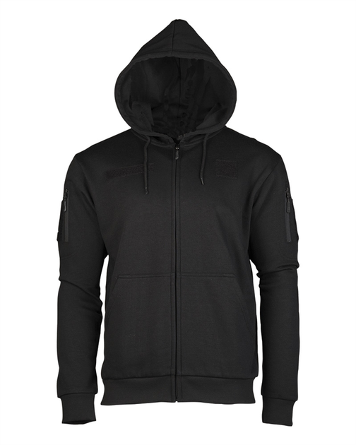 Реглан з капюшоном на блискавці Sturm Mil-Tec TACTICAL HOODIE Black 3XL (11472002) - изображение 1