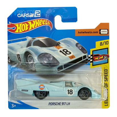 Машинка Базовая Hot Wheels Porsche 917 LH Gulf Project Cars 2