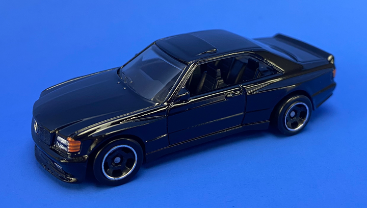 Машинка Базовая Hot Wheels '89 Mercedes-Benz 560 SEC AMG Turbo 1:64 HKG45 Black 1шт - изображение 3