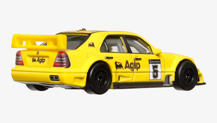 Машинка Premium Hot Wheels '94 AMG-Mercedes C-Class DTM Touring Car Race Day 1:64 HKC62 Yellow - изображение 4