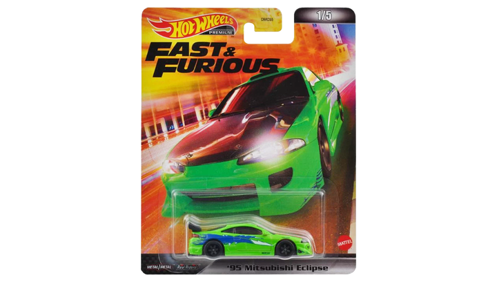 Машинка Premium Hot Wheels '95 Mitsubishi Eclipse Fast & Furious 1