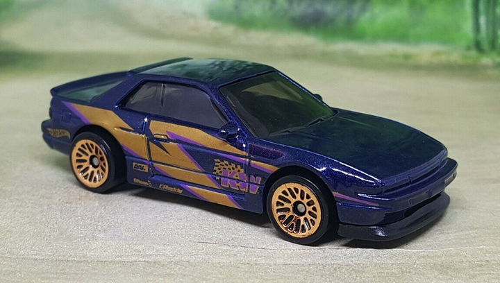 Машинка Базовая Hot Wheels Nissan Silvia (S13) Speed Graphics 1:64 GHF03 Dark Blue - изображение 3