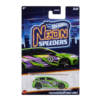 Тематична Машинка Hot Wheels Volkswagen Golf Mk7 Neon Speeders 1