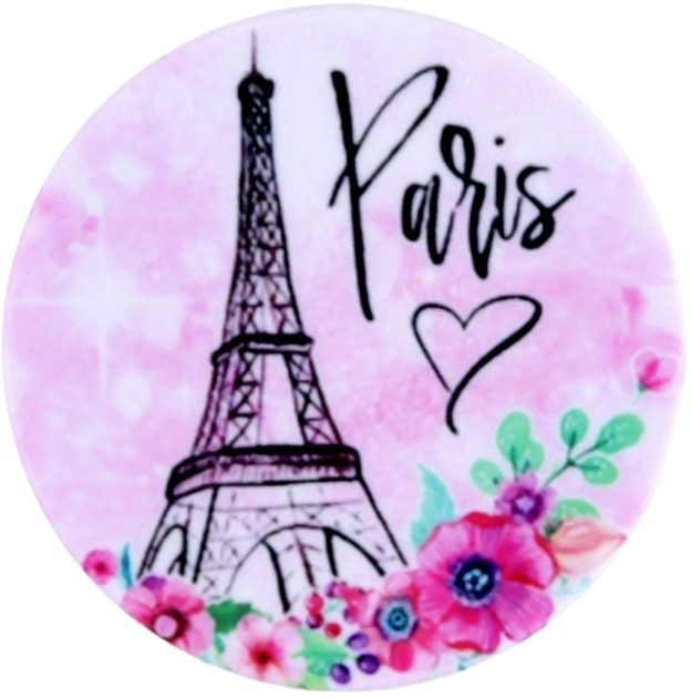 Uchwyt i podstawka do telefonu iLike Universal Pop Holder Paris Pink (ILIUNPH36) - obraz 1