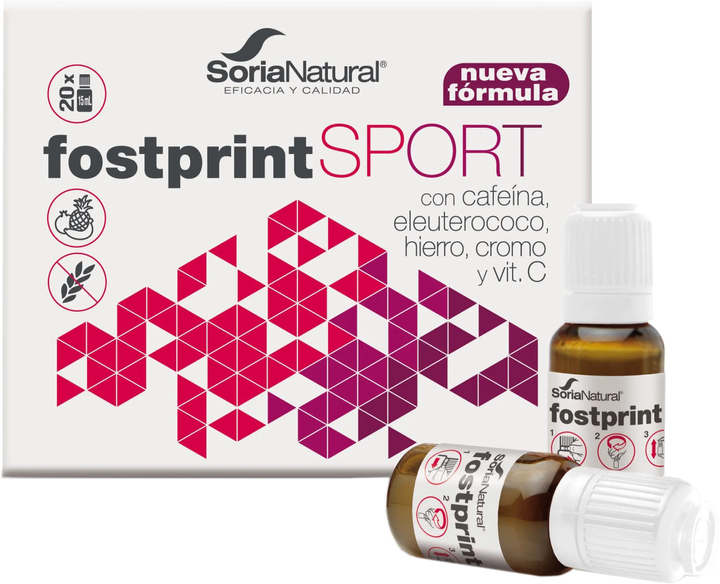 Suplement diety Soria Natural Fostprint Sport 20 szt x 15 ml (8422947062460) - obraz 1