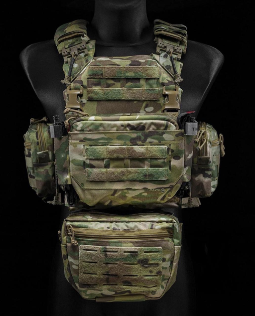 Комплект плитоноски з підсумками Malva Thorax set Multicam 6 set - зображення 1