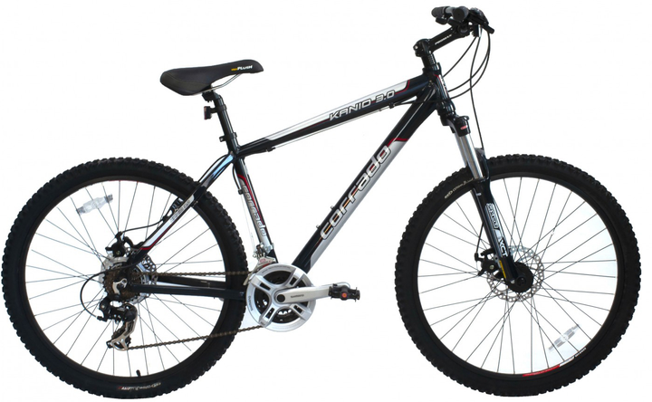 Акція на Велосипед CORRADO Kanio 3.0 26" 17.5" 2019 Чорно-сріблястий (0305-Ч-17) від Rozetka
